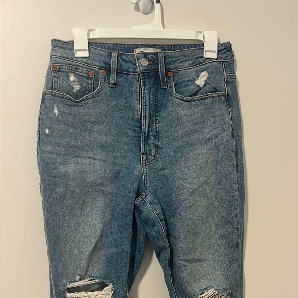 Madewell The Curvy Perfect Vintage Jean Distressed Size 27